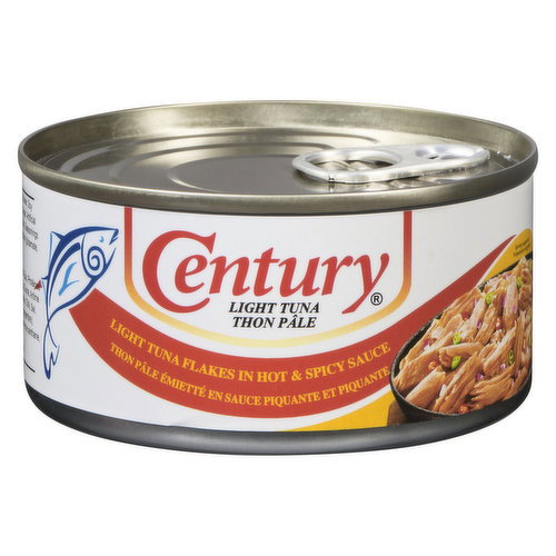 Century - Tuna Flaked Light Tuna - Hot & Spicy Style