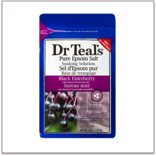 Dr Teals - Epsom Salt Black Elderberry