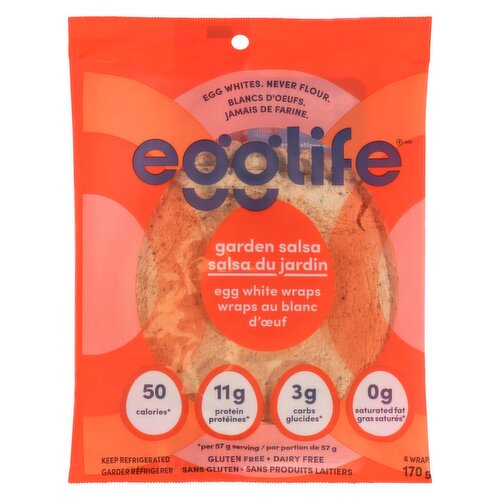 Egglife - Egg White Wraps Garden Salsa