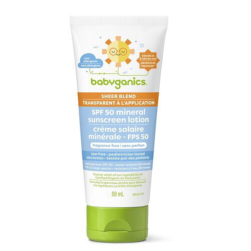 Babyganics - OT SPF50 Mineral Sunscreen Lotion