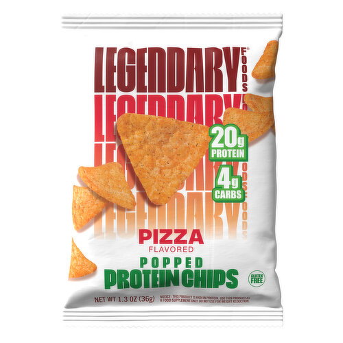LEGENDARY FOODS - Pizza Flavoured Protein Chips