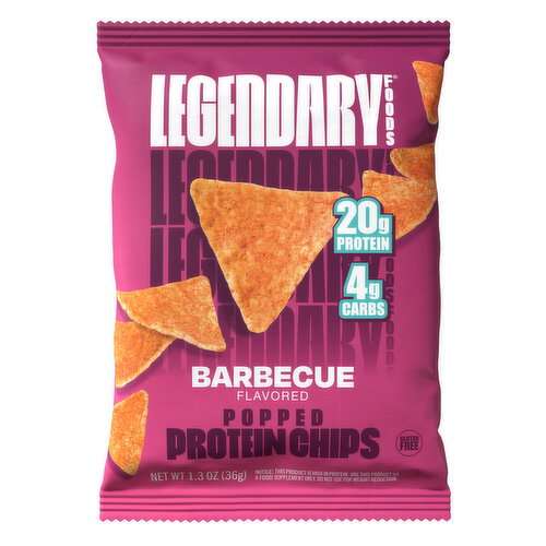 LEGENDARY FOODS - BBQ Flavoured Protein Chips