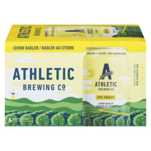 Athletic Brewing Co - Non-Alcoholic Beer Lemon Radler Ripe Pursuit, 355 mL
