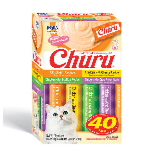 Inaba - Churu Lickable Treat Chicken Variety