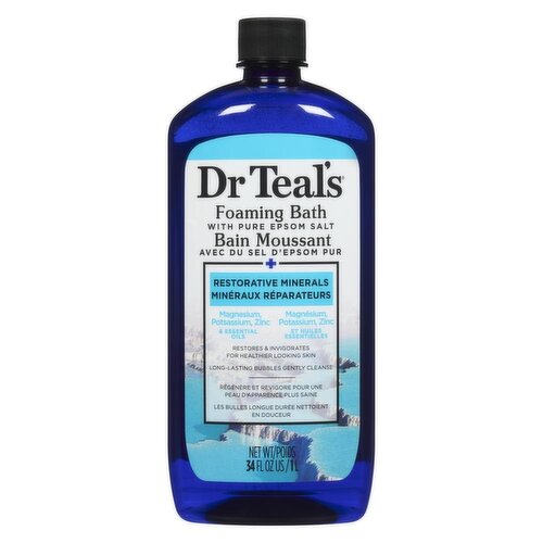 Dr Teals - Foaming Bath with Pure Epsom Salt Restorative Minerals