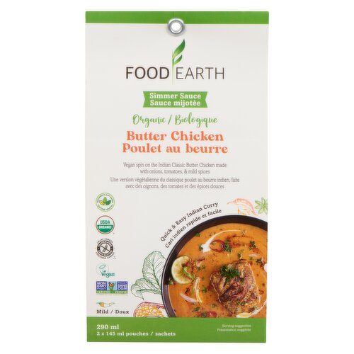 Food Earth - Butter Chicken Simmer Sauce Organic