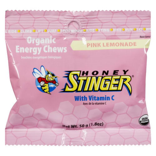 Honey Stinger - Organic Energy Chews Pink Lemonade