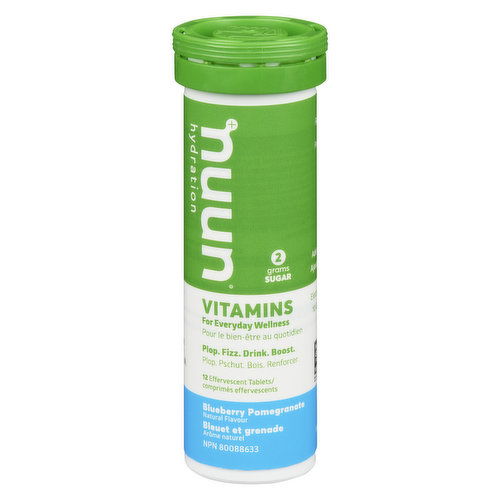 nuun - Vitamin Water Tablet - Hydration Blueberry Pom