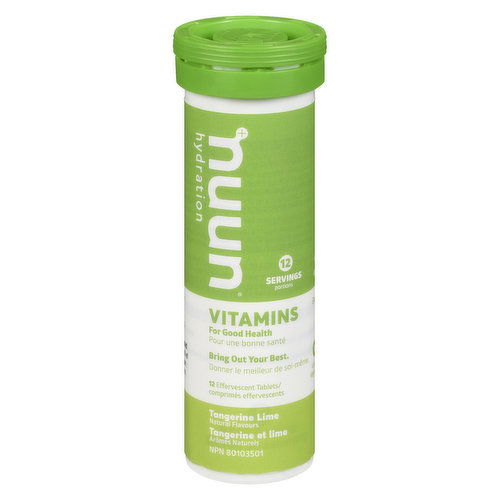 nuun - Vitamin Water Tablet - Hydration Tangerine Lime