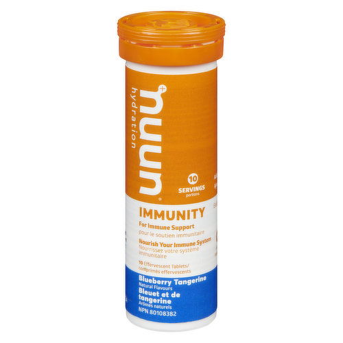 nuun - Vitamin Water Tablet -Immunity Blueberry Tangerine