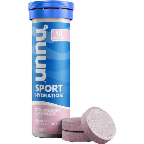 Nuun - Sport Hydration Tablets, Strawberry Lemonade - 10 Pack