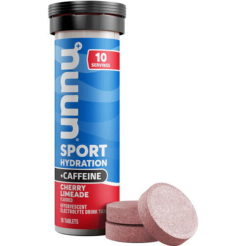 Nuun - Sport and Caffeine Hydration Tablets,  Cherry Limeade, 10 Pack