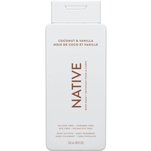 Native - Body Wash, Coconut & Vanilla