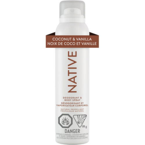 Native - Aerosol-Free Spray Deodorant, Coconut & Vanilla