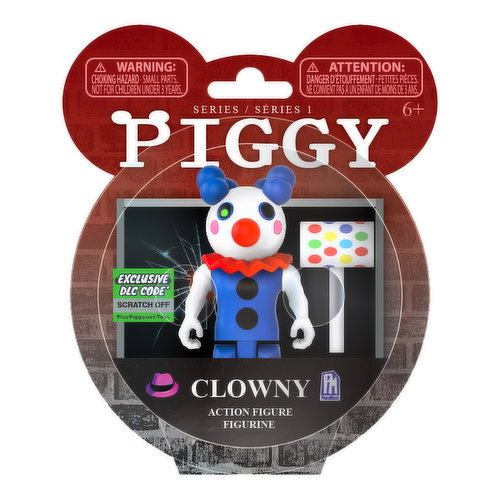 Piggy - Action Figure, Clowny, 3.75 Inch