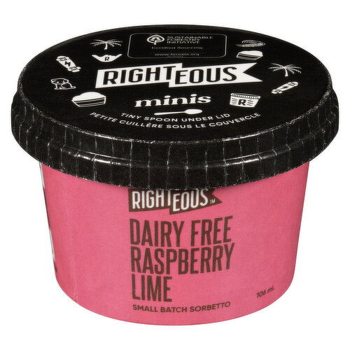 Righteous - Dairy-Free Sorbetto - Raspberry Lime