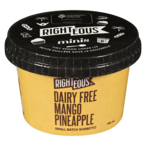 Righteous - Dairy-Free Sorbetto - Mango Pineapple