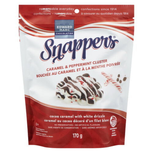 Snappers - Caramel Peppermint Cluster