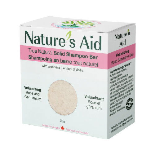 Nature's Aid - Shampoo Bar Volumizing Rose & Geranium