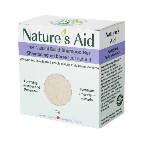 Nature's Aid - Shampoo Bar Fortifying Rosemary & Lavender