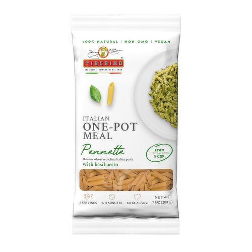 Tiberino - Pennette with Vegan Basil Pesto