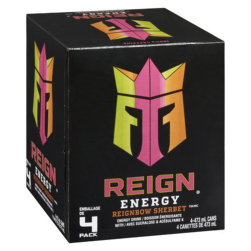 Reign - Energy Drink Reignbow Sherbet - 4 pack