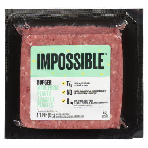 Impossible Foods - Plant-Based Ground Burger