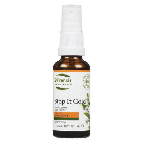 St. Francis Herb Farm - Stop It Cold Throat Spray