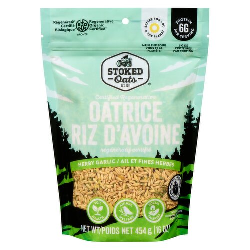 Stoked Oats - Oatrice Herby Garlic Organic