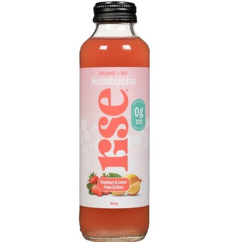 RISE - Rise Kombucha Strawberry & Lemon