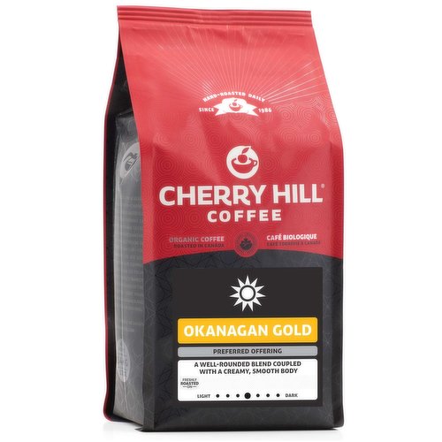 CHERRY HILL COFFEE - Okanagan Gold Medium Roast - Whole Bean