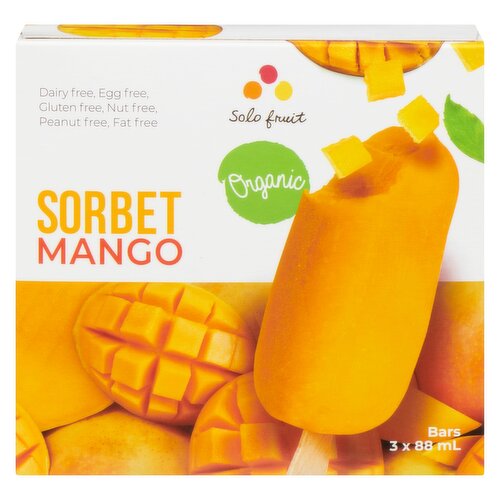 Solo Fruit - Sorbet Bar Mango Organic