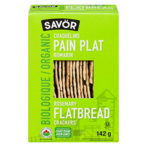 Savor - Cracker Rosemary Flatbreads Organic