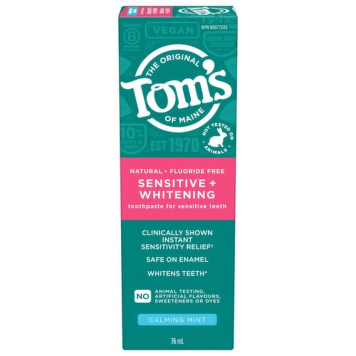 Toms Of Maine - Sensitive + Whitening Toothpaste Calming Mint