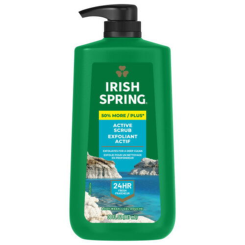 IRISH SPRING - Active Scrub Body Wash