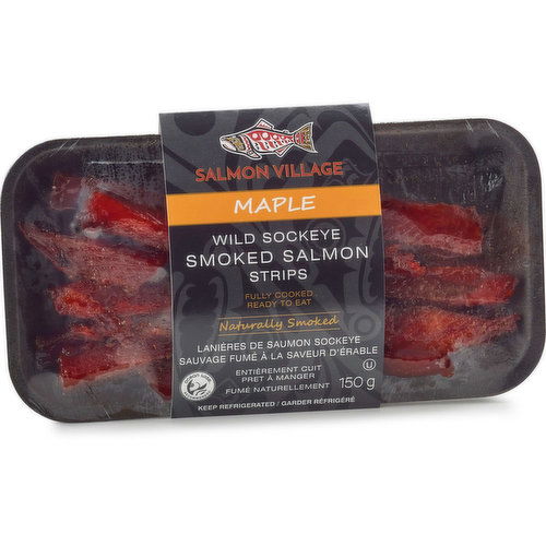 Salmon Village - Wild Sockeye Smoked Salmon, Maple