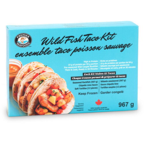 Premier Seafood - Wild Fish Taco Kit, 12 Pack