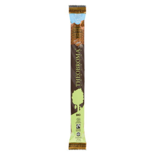 Theobroma - Milk Chocolate with Salted Caramel & Quinoa Baton