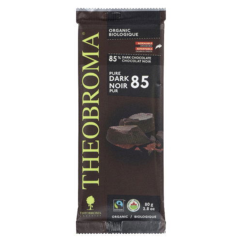 Theobroma - 85% Dark Chocolate Bar