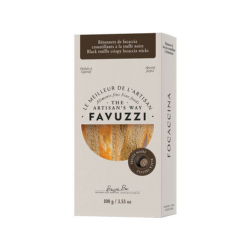 FAVUZZI - Crispy Black Truffle Focaccia Sticks