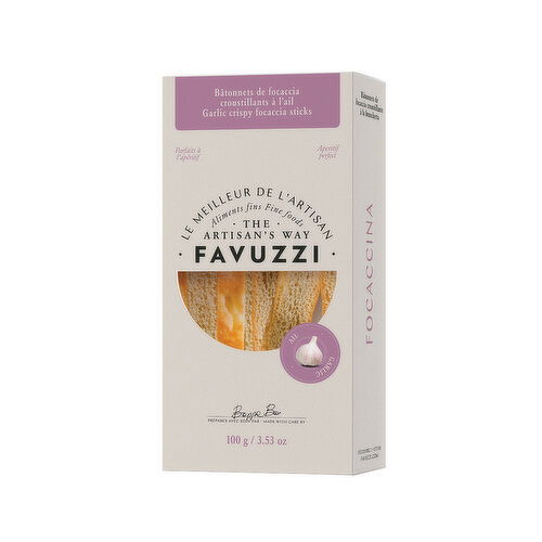 FAVUZZI - Crispy Garlic Focaccia Sticks