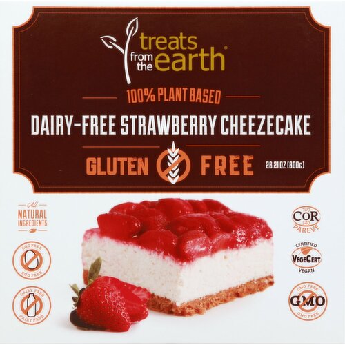 Treats from the Earth - Gluten Free & Dairy Free Strawberry Cheezecake