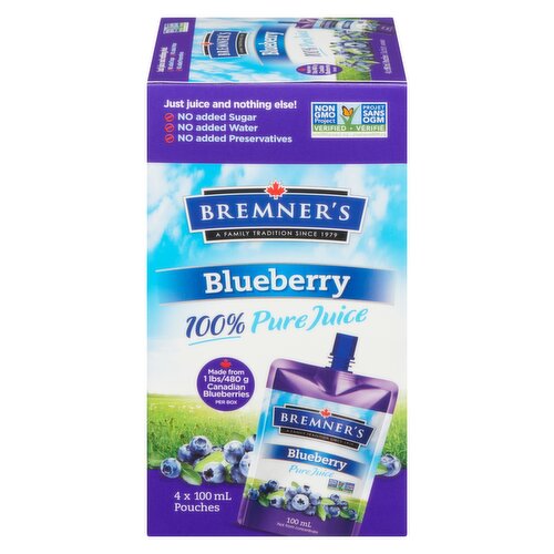 Bremner's - Blueberry Juice Pouch