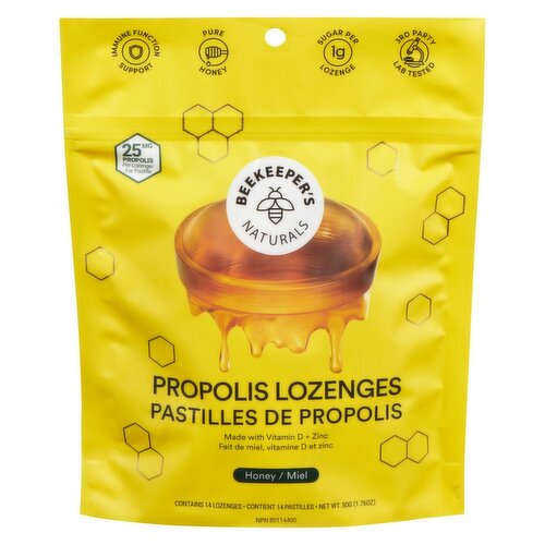 Beekeeper's Naturals - Propolis Lozenges Honey
