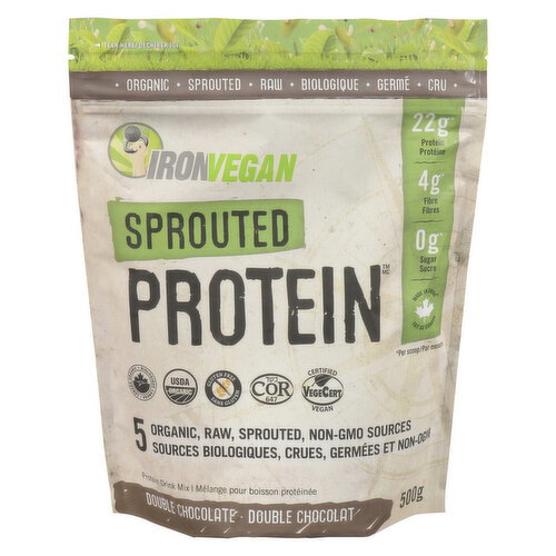 IRON VEGAN - Sprouted Protein Powder Double Chocolate