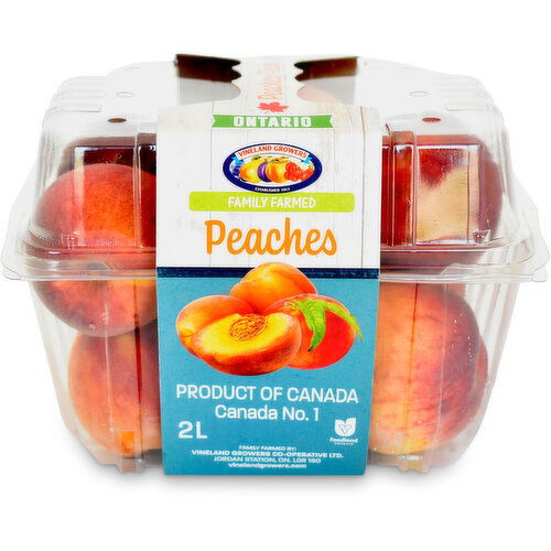 Vineland Grocers - Peaches, 2L Clamshell