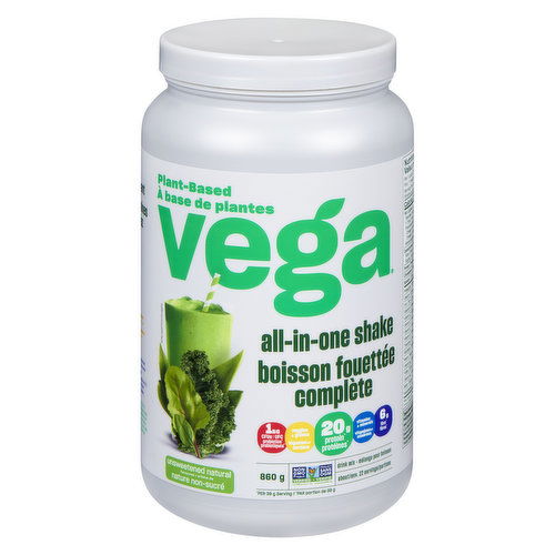 Vega - One All-In-One Shake Unsweetened Stevia Free