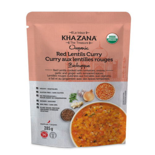 Khazana - Curry Red Lentils Organic