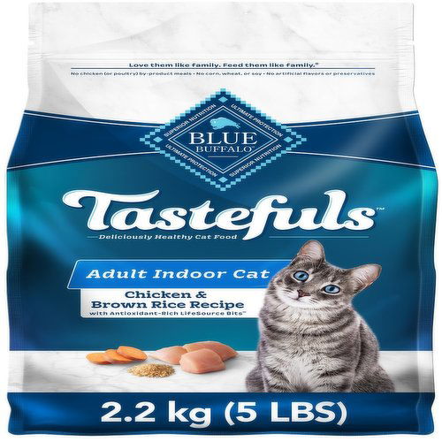 Blue Buffalo - Adult Cat Indoor Health, Chicken & Brown Rice