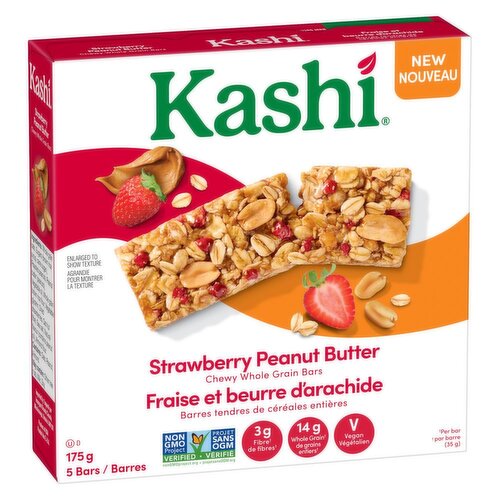 Kashi - Chewy Whole Grain Strawberry Peanut Butter Bars